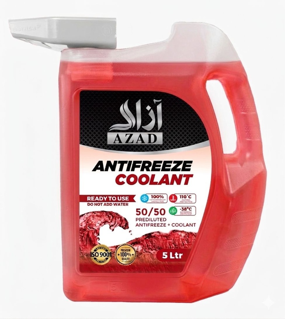 AZAD ANTIFREEZE COOLANT RED 5L